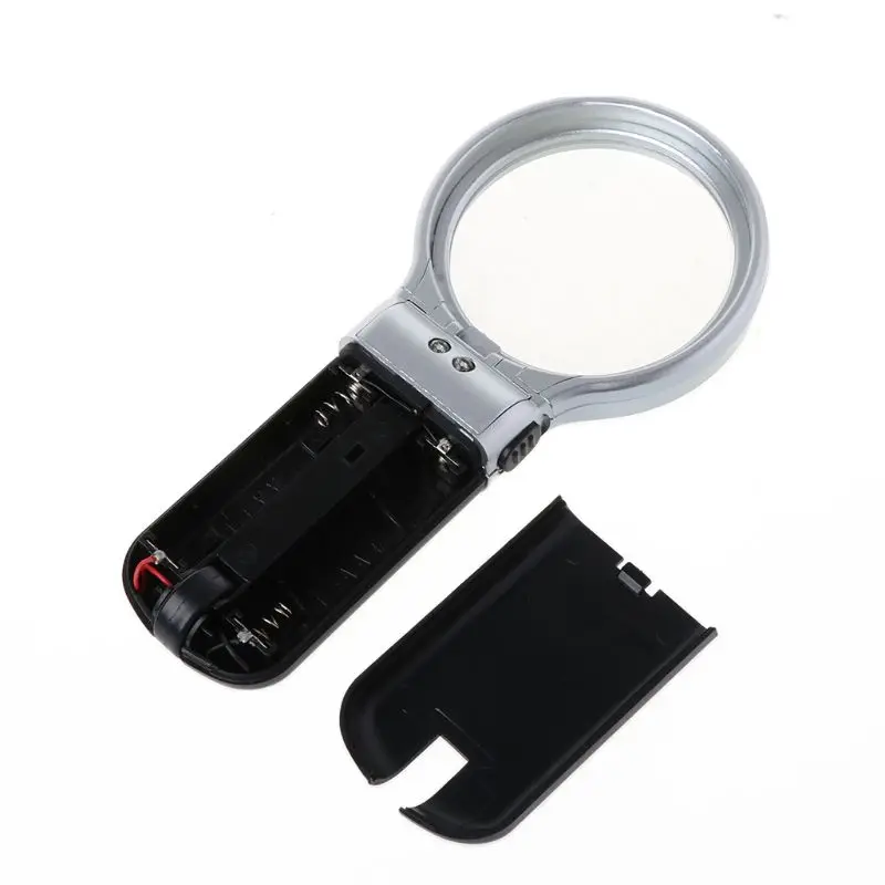 

3X Handheld Magnifying Glass Folding Desktop Reading Plexiglass Lens Magnifier