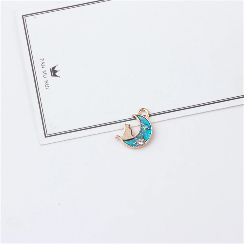 10 шт. хит продаж серьги модные звезды луна ракета сплав масло подвеска трендовые