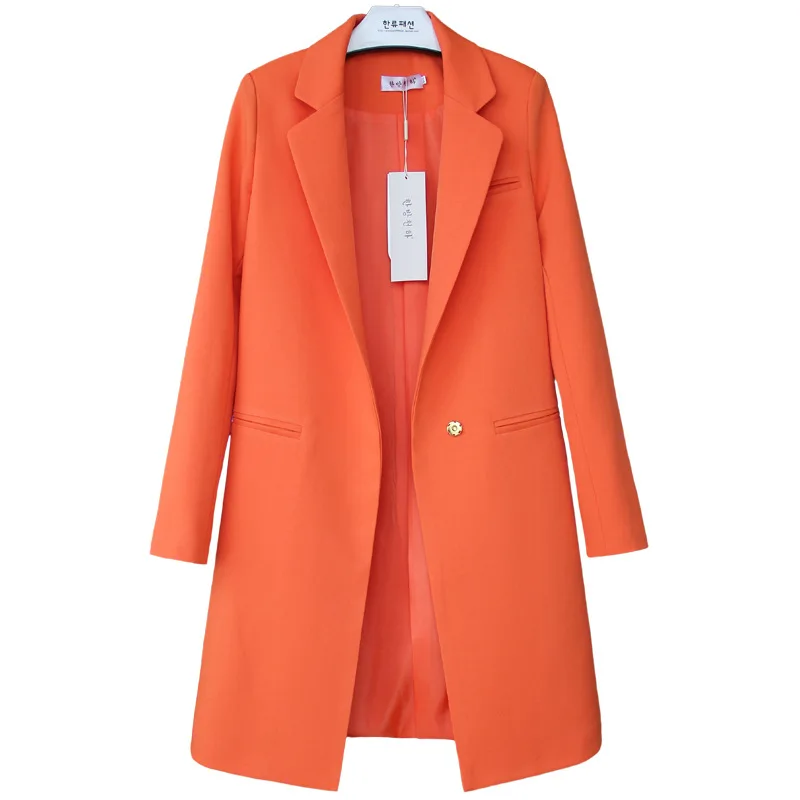 

2021Spring Autumn Blazers Women Small suit Plus size Long sleeve jacket Casual tops female Slim Wild Windbreaker coat