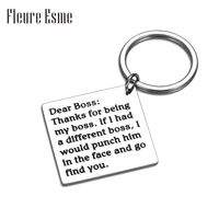 boss keychain thank you gift for boss coworker goodbye gifts for supervisor leader
