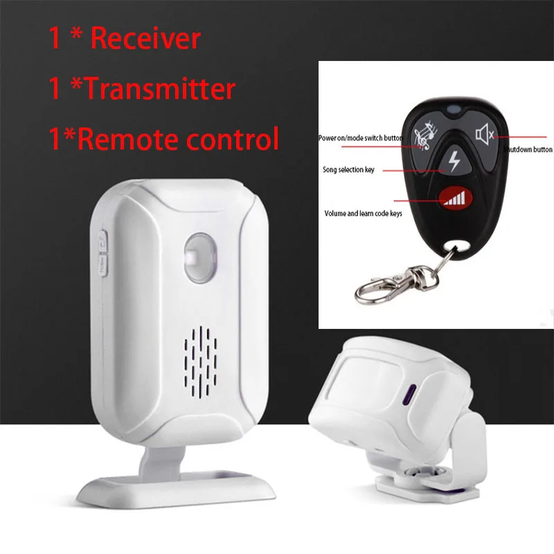 

Home Intelligence Ringtones Shop Store Home Security Welcome Wireless Infrared IR Motion Sensor Alarm Entry Doorbell Sensor