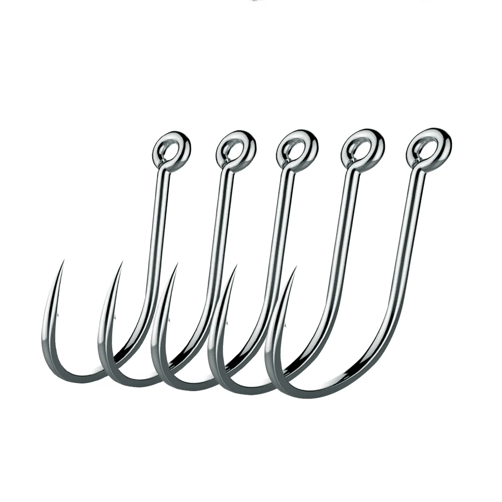 

100pcs Fishing Hooks Set Carbon Steel Single Circle Fishhook Fly Fishing Jip Barbed Carp Hooks Sea Tackle Accessories