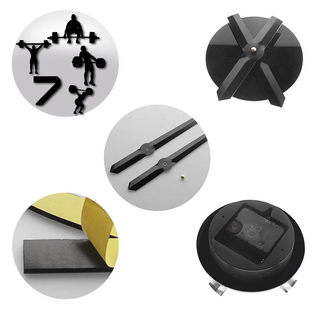 Большие настенные часы для фитнеса и тяжелой атлетики сделай сам гигантские