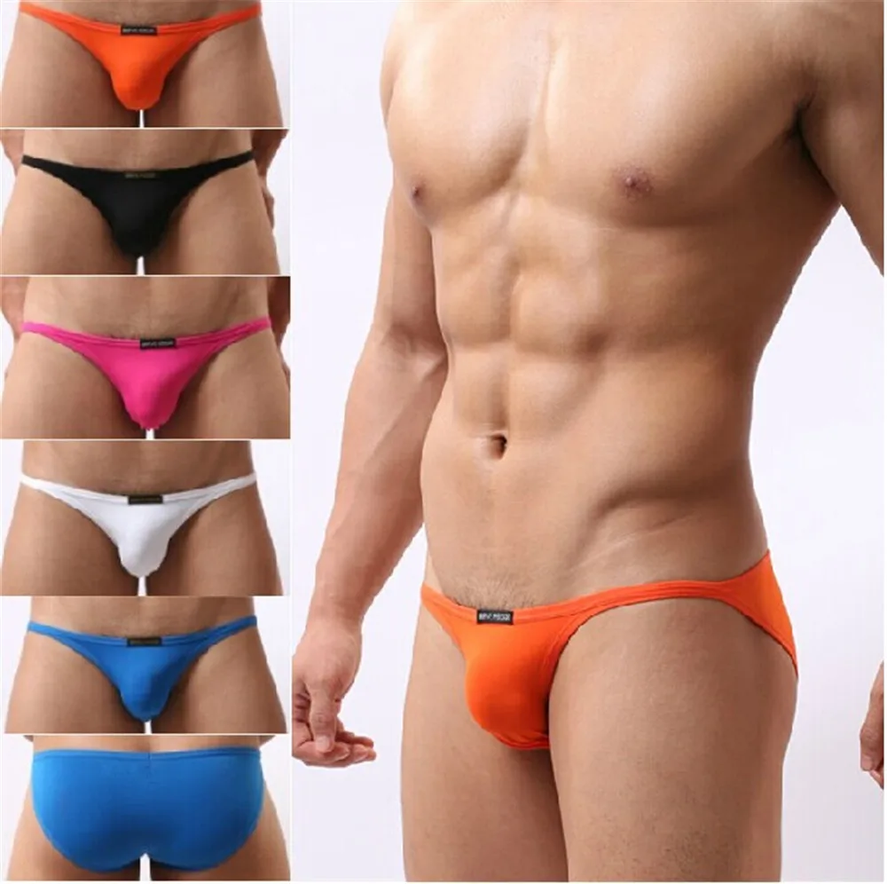 5pcs/Lot  on Sale  Brave Person Men's Mini  Briefs Bikini  Beachwear Underwear  Mix color