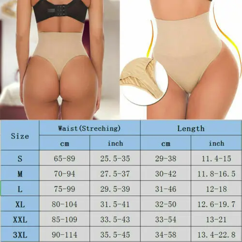 

Sexy Women Thong Shaper High Waist Tummy Control Panties Slimming Underwear Waist Trainer Shaping Briefs Butt Lifter Body Shaper