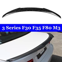 new m4 style back wing lip for bmw 3 series f30 f35 f80 m3 forged carbon spoiler 320i 328i 335i 326d 2012 2018