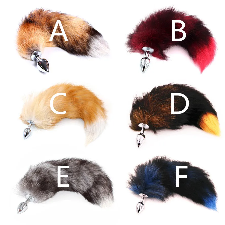 SAIXS лиса хвосты Анальный Plug металла анальный Секс игрушки Анальная пробка секс