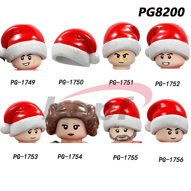 

Конструктор PG8200, фигурки героев рождественской серии, голова для детей, коллекция, Подарочные игрушки