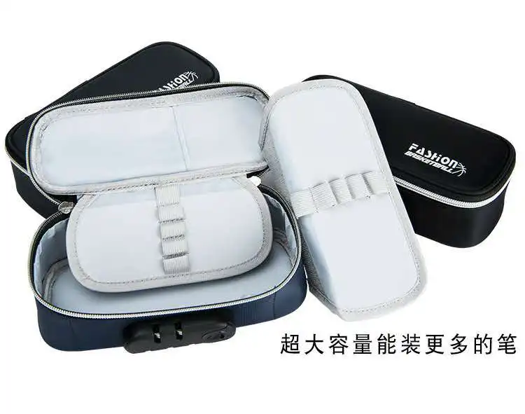 Канцтовары для мальчиков и девочек сумка карандаш большой объем комбинированный