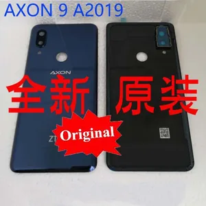 Задняя крышка аккумулятора для ZTE Axon 9 Pro, A2019, Axon9 Pro, A2019g, чехол для задней двери с рамкой для камеры, стеклянный объектив