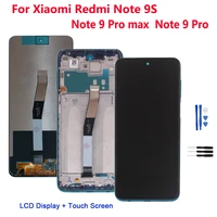 original lcd screen for redmi note 9 pro lcd display touch screen digitizer assembly phone for xiaomi redmi note 9s parts repair