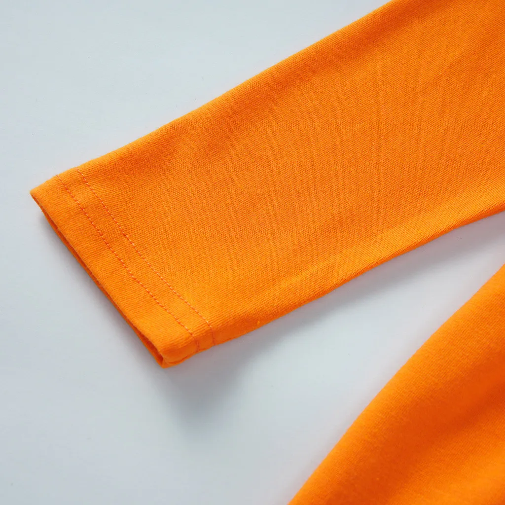 Одежда для маленьких девочек платье с длинными рукавами на Хэллоуин + штаны