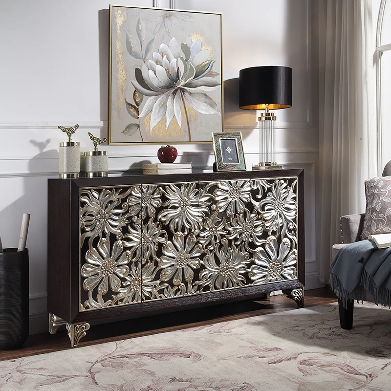 Шкаф-консоль для коридора простой Роскошный домашний шкаф в современном