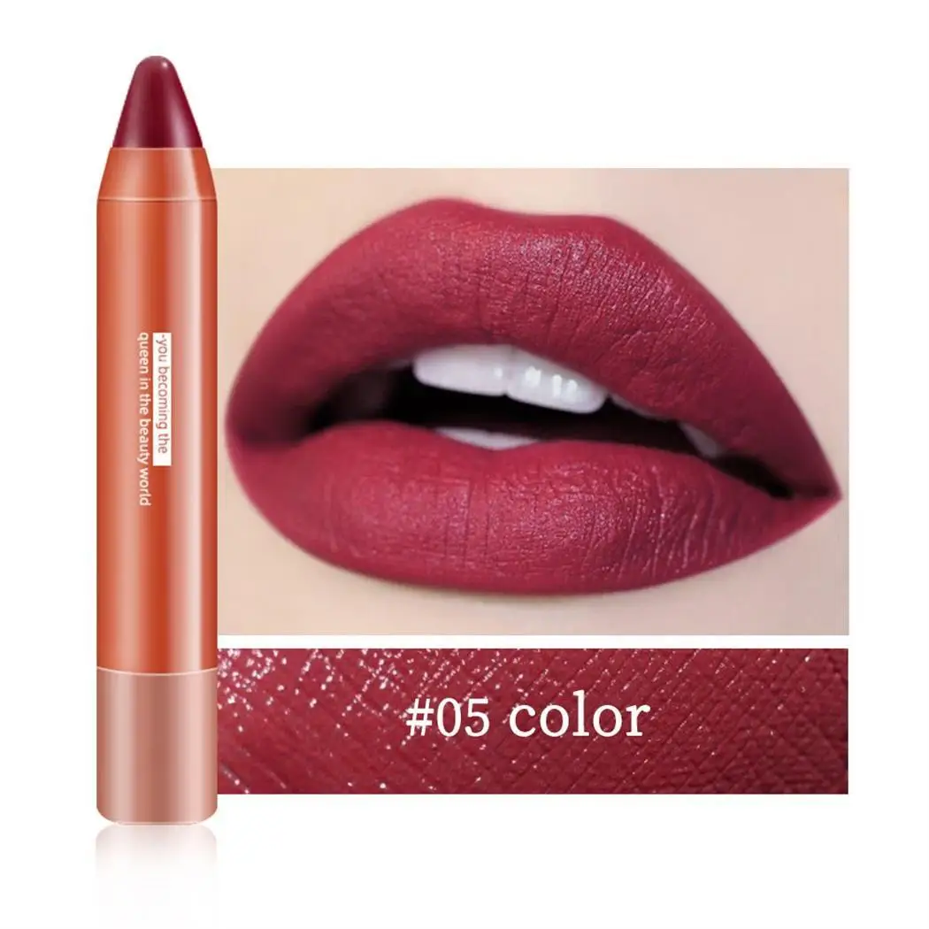 Антипригарная увлажняющая водостойкая матовая губная помада из пластика Китай