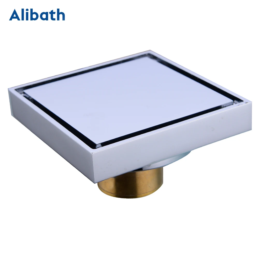 

Невидимый квадратный слив для ванной комнаты, 100% твердая латунь, фильтр для слива душа с защитой от запаха, кухонные аксессуары, черное золото, хром