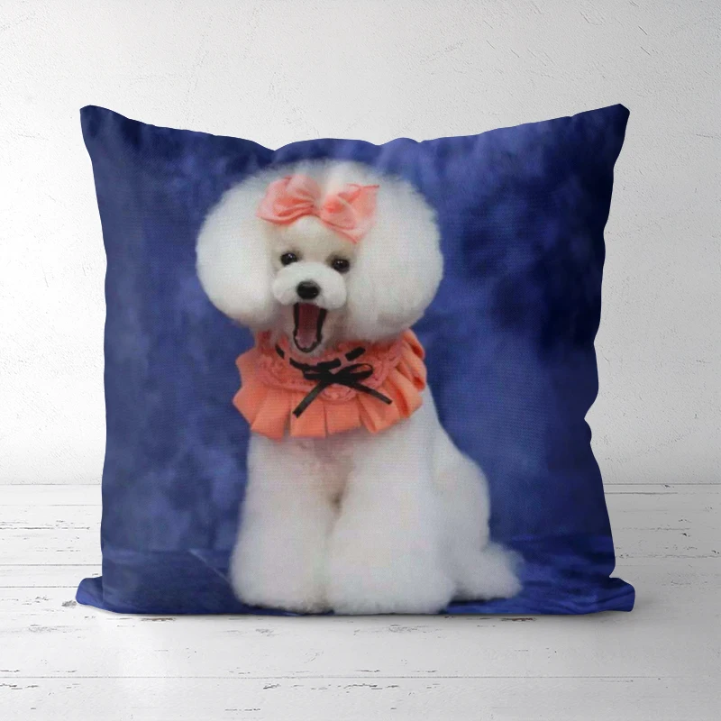 

Can choose size pillow cover Cotton polyester Cute style Sofa Bed Home Decorative Pillowcases