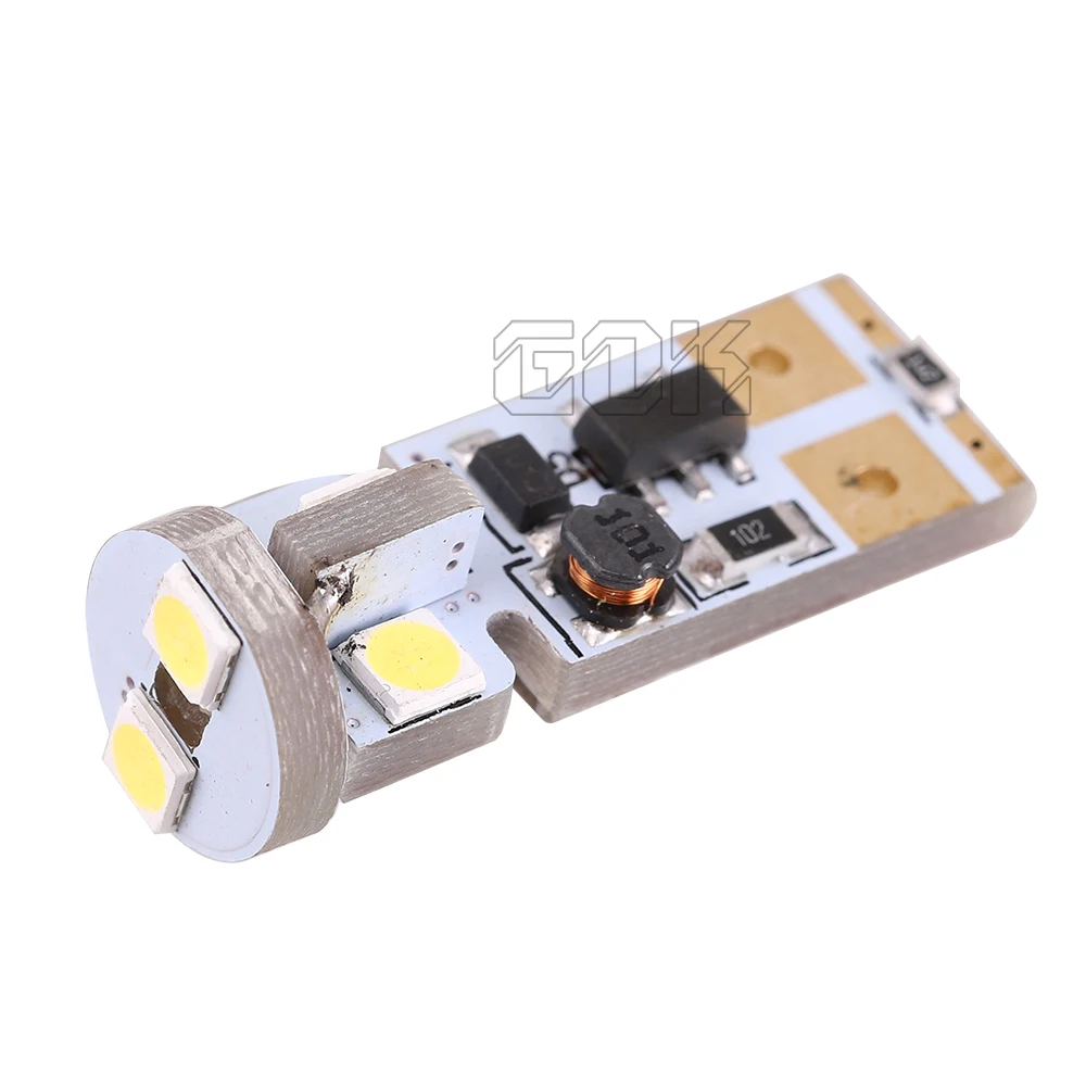 2 шт. T10 W5W 6SMD 3030 SMD автомобиль СИД 194 168 Клин Замена обратного прибора панель лампа