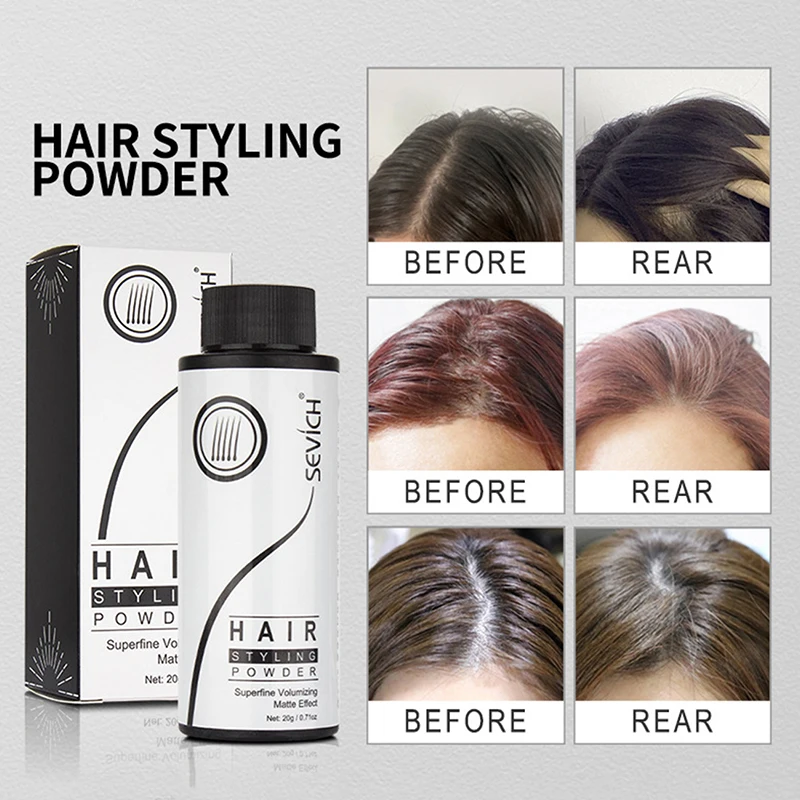 

1PC 8g/20g Fluffy Hair Powder Modeling Hair Volumizing Mattifying Powder Fiber Hairspray Best Dust It For Men Women Hair Styling