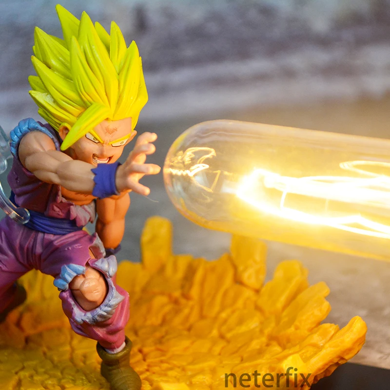 Гохан Dragon Ball Z фигурки аниме светодиодный Ночной светильник супер сайян Жемчуг
