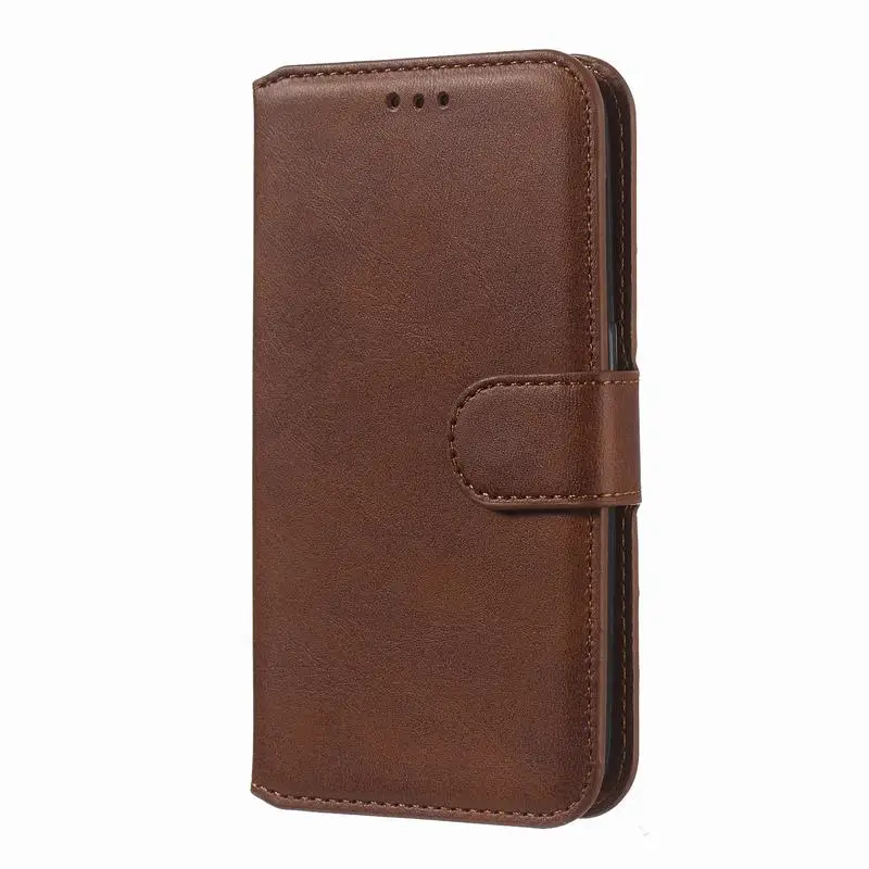 Brown Case Чехол-Кошелек для huawei P Smart Z Plus, чехол-книжка Smart huawei P, чехол-книжка из искусственной кожи, чехол Psmart Capas 360 - Цвет: Brown Case