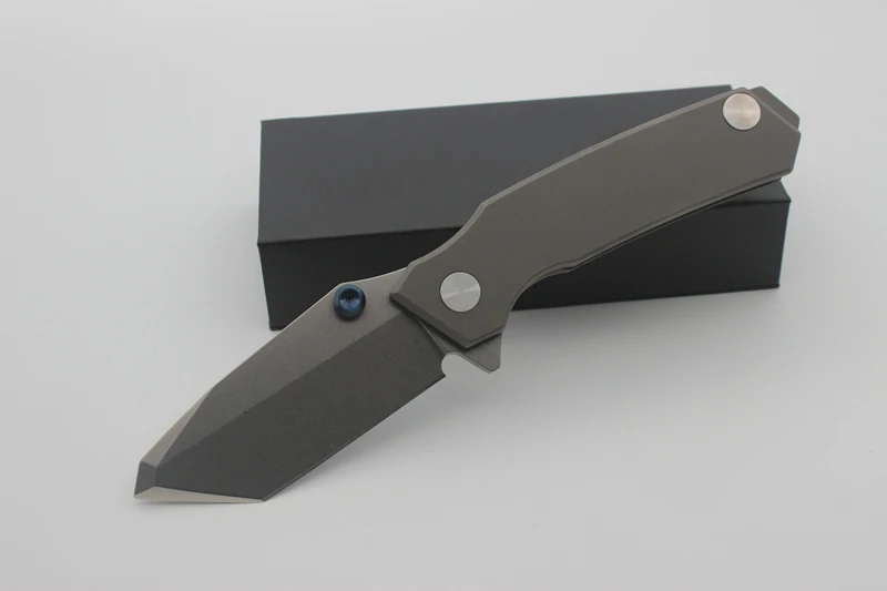 Карманный складной нож Rogue Shark клинок для пескоструйной обработки с титановой