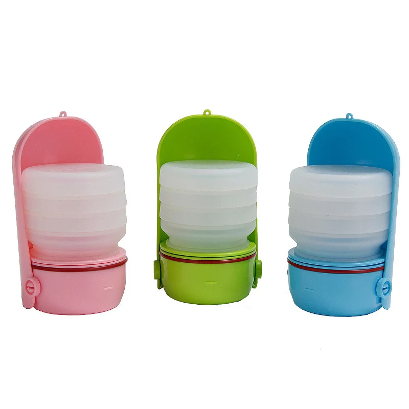 Собачья бутылка для воды прогулки диспенсер миски путешествия на открытом