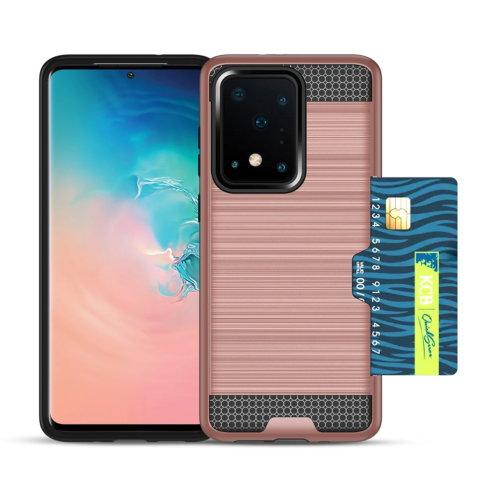 Чехол для Samsung Galaxy S10 Plus S20 Ultra гибридный держатель карт защитный чехол Note 10 Pro 9 8 S7 S8