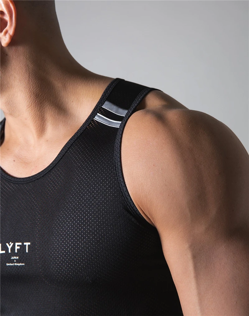 Майка мужская сетчатая без рукавов для фитнеса и бега | Спорт развлечения