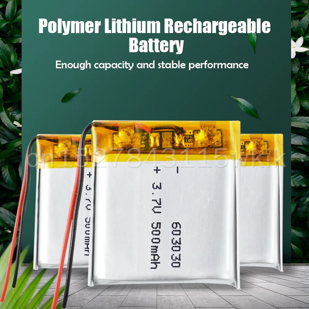 603030 3 7 V 500mAh литиевая полимерная аккумуляторная батарея для GPS MP3 MP4 MP5 LED гарнитура