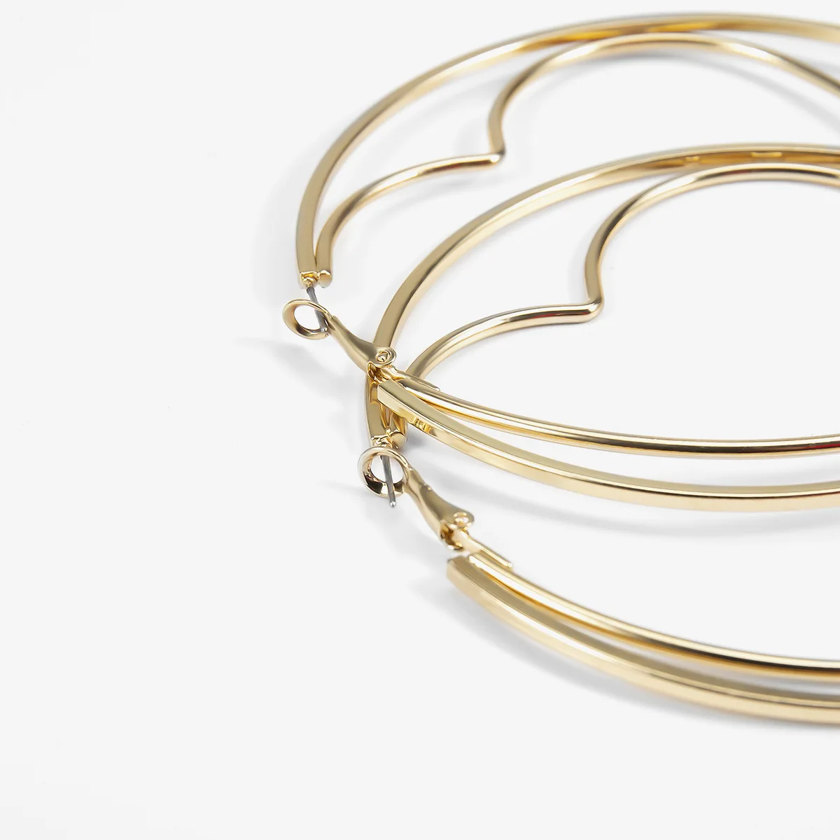 Youvanic Hyperbole большие золотые круглые серьги кольца с сердцем для женщин панк