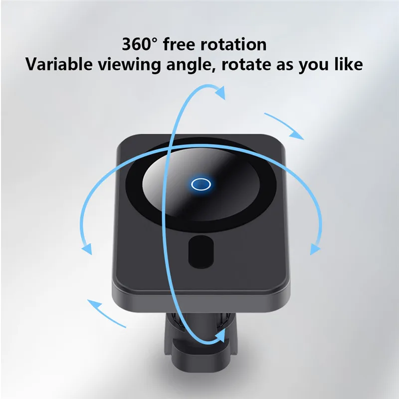 

15W magnetic mobile phone holder, suitable for iPhone 12 Pro12mini 12Pro Max magnetic wireless fast car charger
