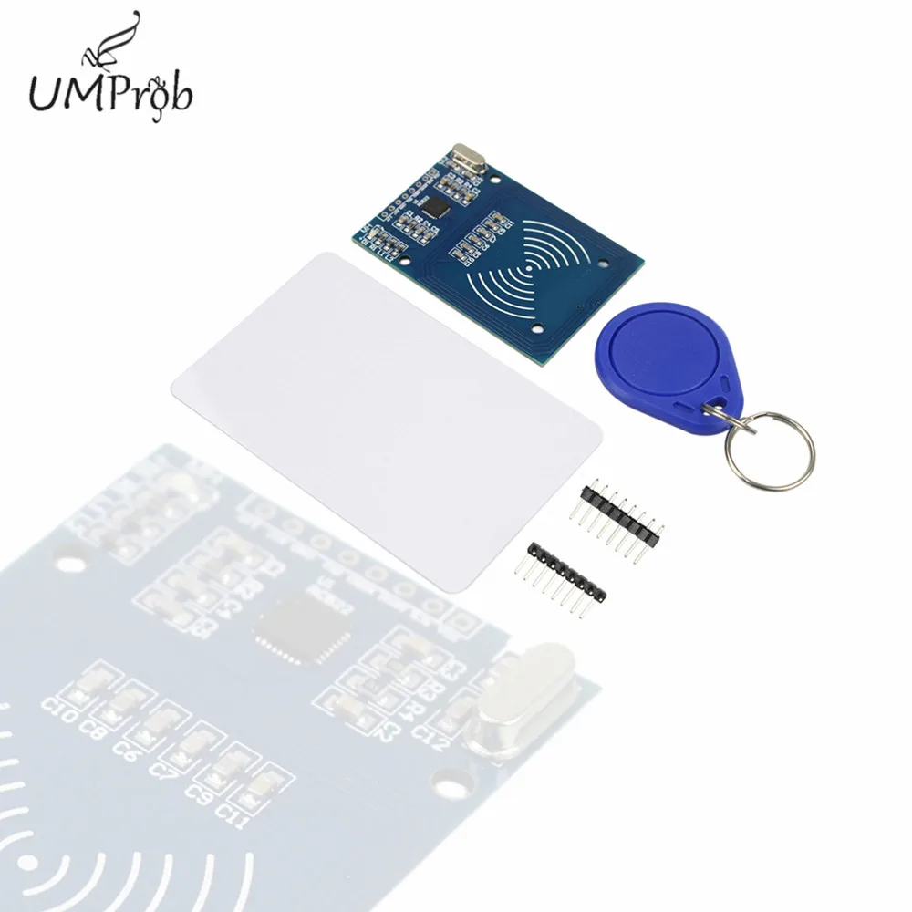 Фото RC-522 RC522 RFID беспроводной IC модуль S50 Fudan SPI, устройство чтения карт, брелок, сенсорные комплекты 13,56 МГц для arduino №2