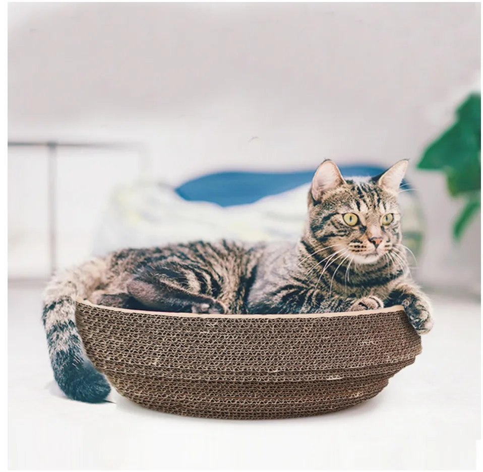 Тип чаши кошка Catnip скребок для ногтей подстилка-кровать игрушка кошки скребок гофрированная бумага котенок Коврик Отдых товары для домашних животных