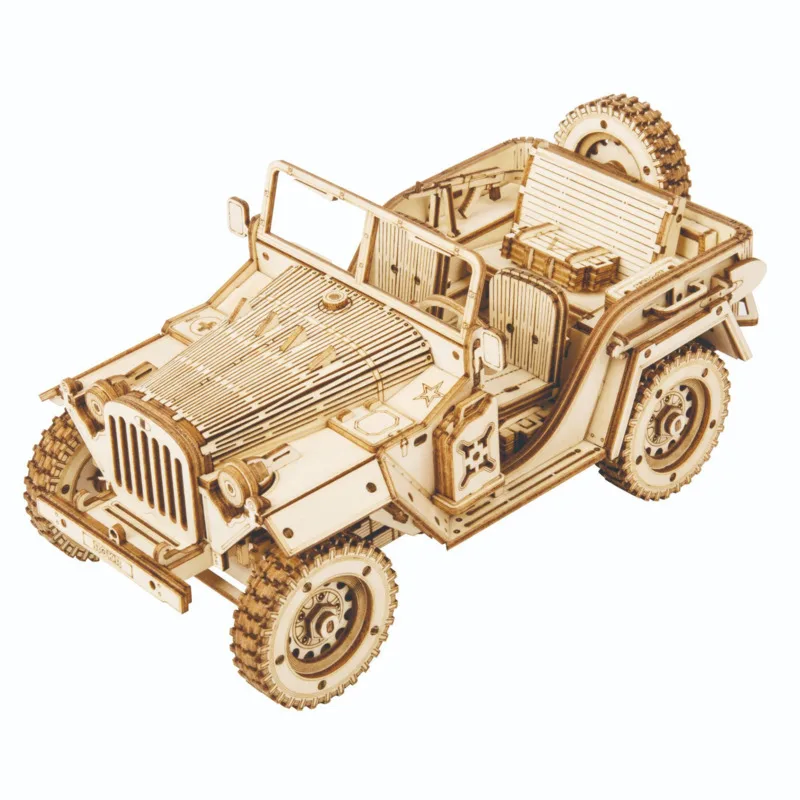 

Creative 3D Model Toys Wooden Car Model Toys Three-dimensional Jigsaw Puzzle Wooden Puzzle Kids Gifts