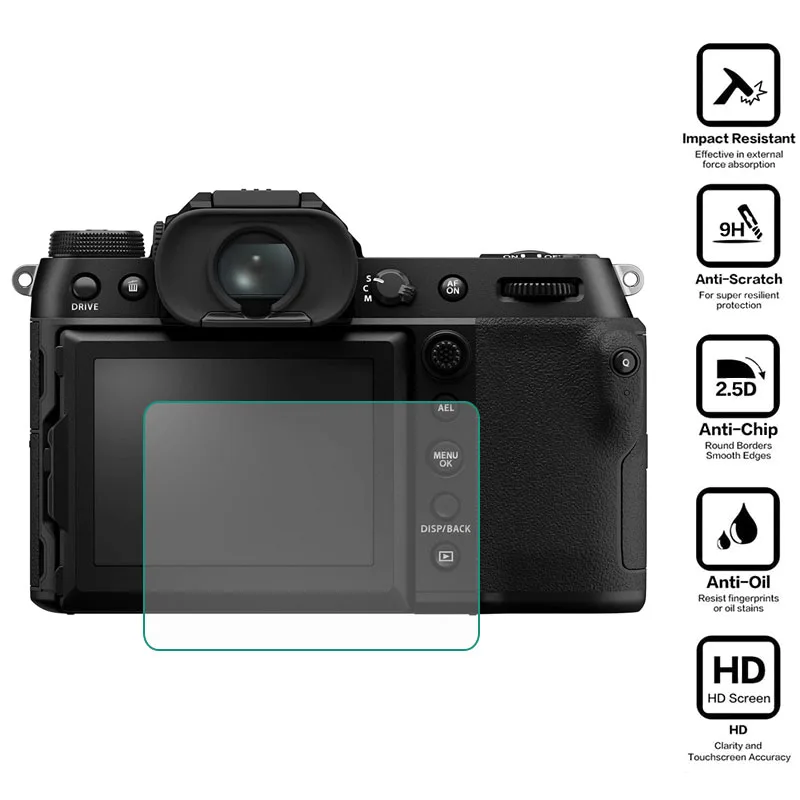 Tempered Glass Protector Cover Guard For Fujifilm GFX100 GFX100S GFX 100/100S Camera Display Screen Protective Film Protection