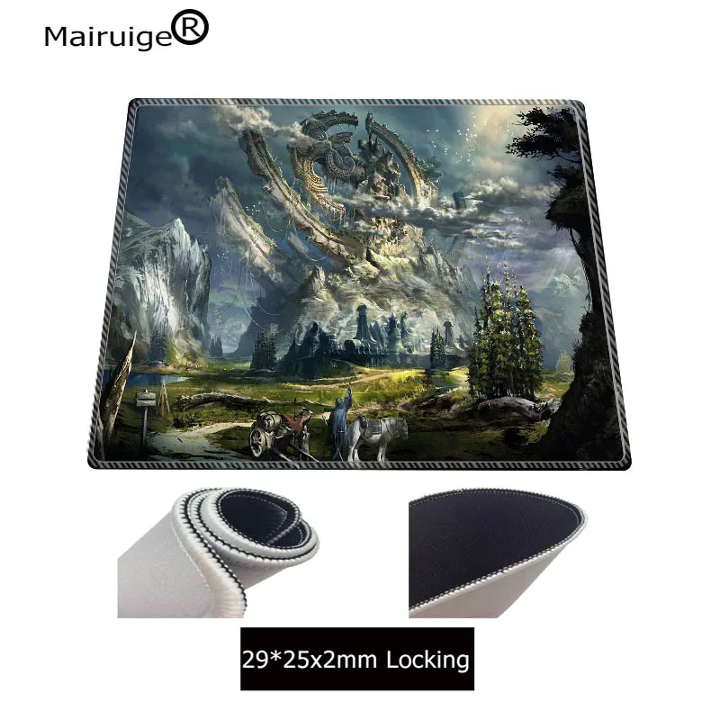 Фантастический пейзаж большой игровой коврик для мыши Коврик Клавиатура