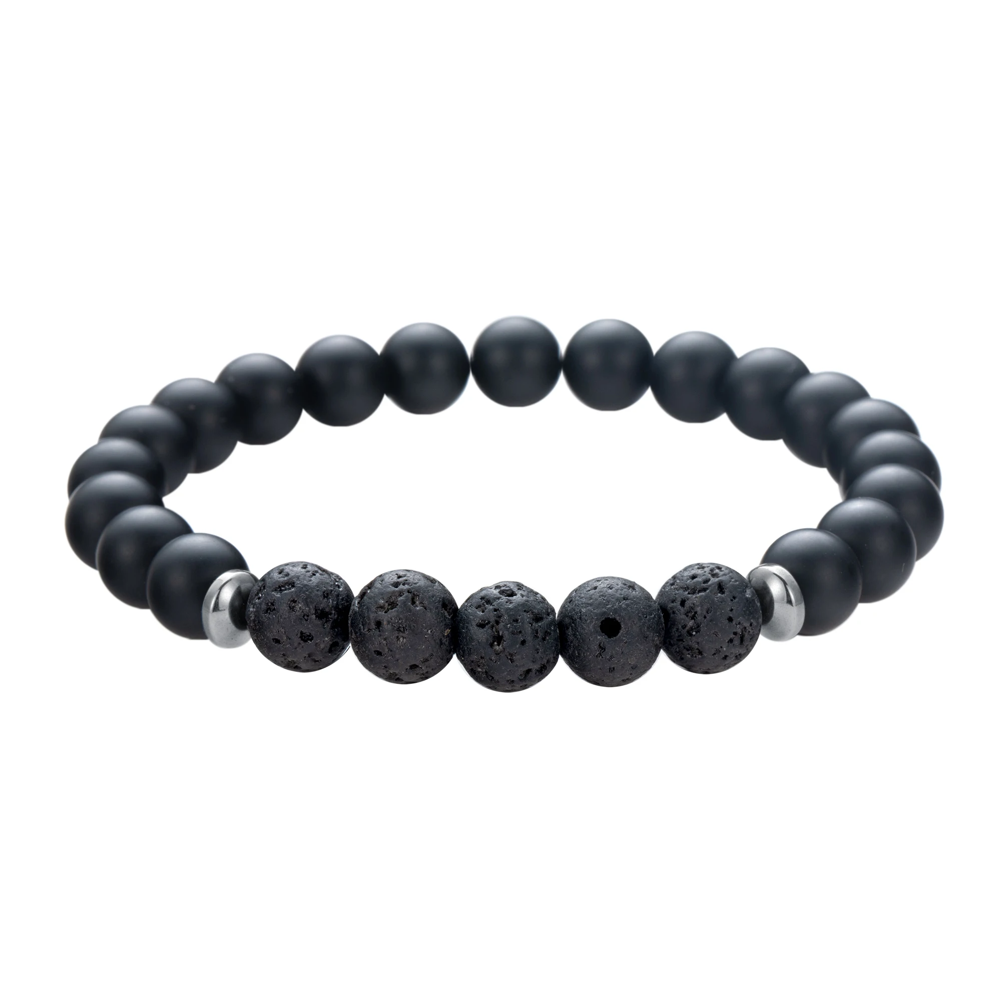 QIMOSHI браслеты для йоги из натурального камня женщин 8 мм чакра матовый оникс