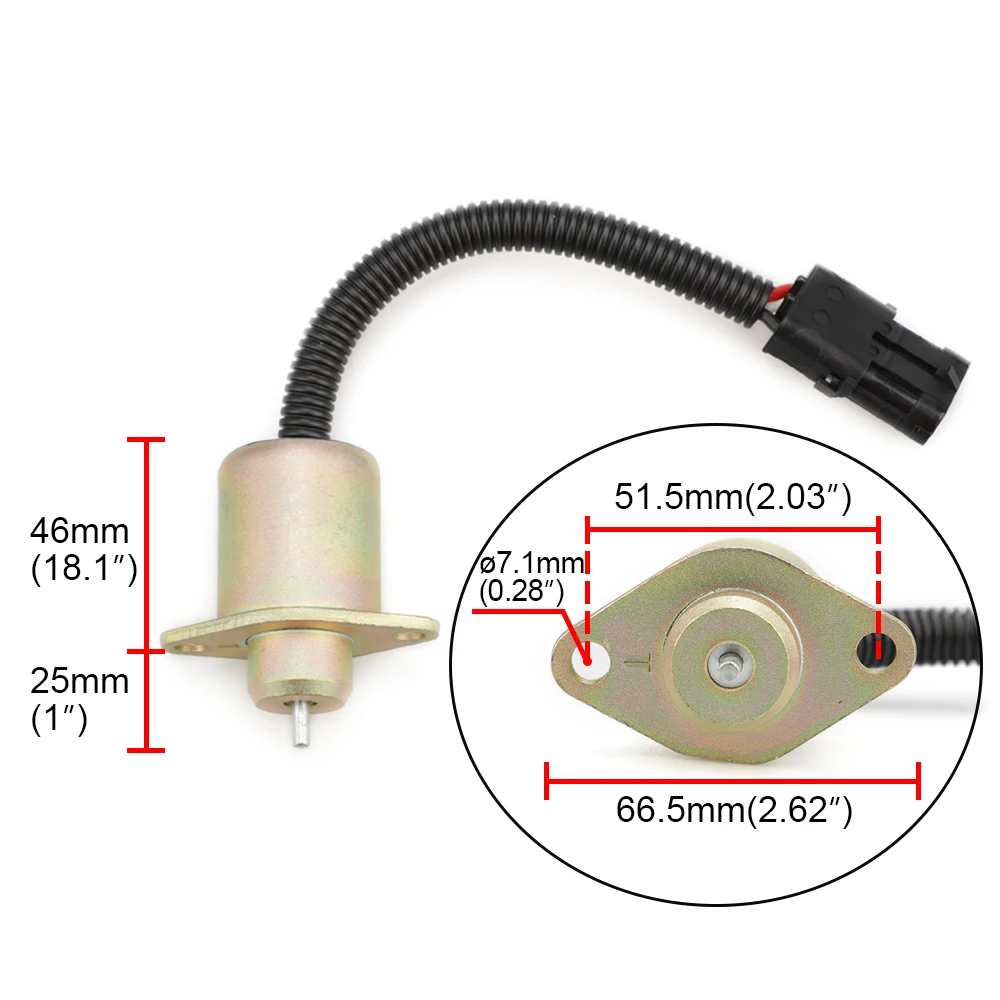 2848A275 2848A279 топливный электромагнитный клапан запорный для Perkins 1457906 SA 4934 12 12V YC101565| |