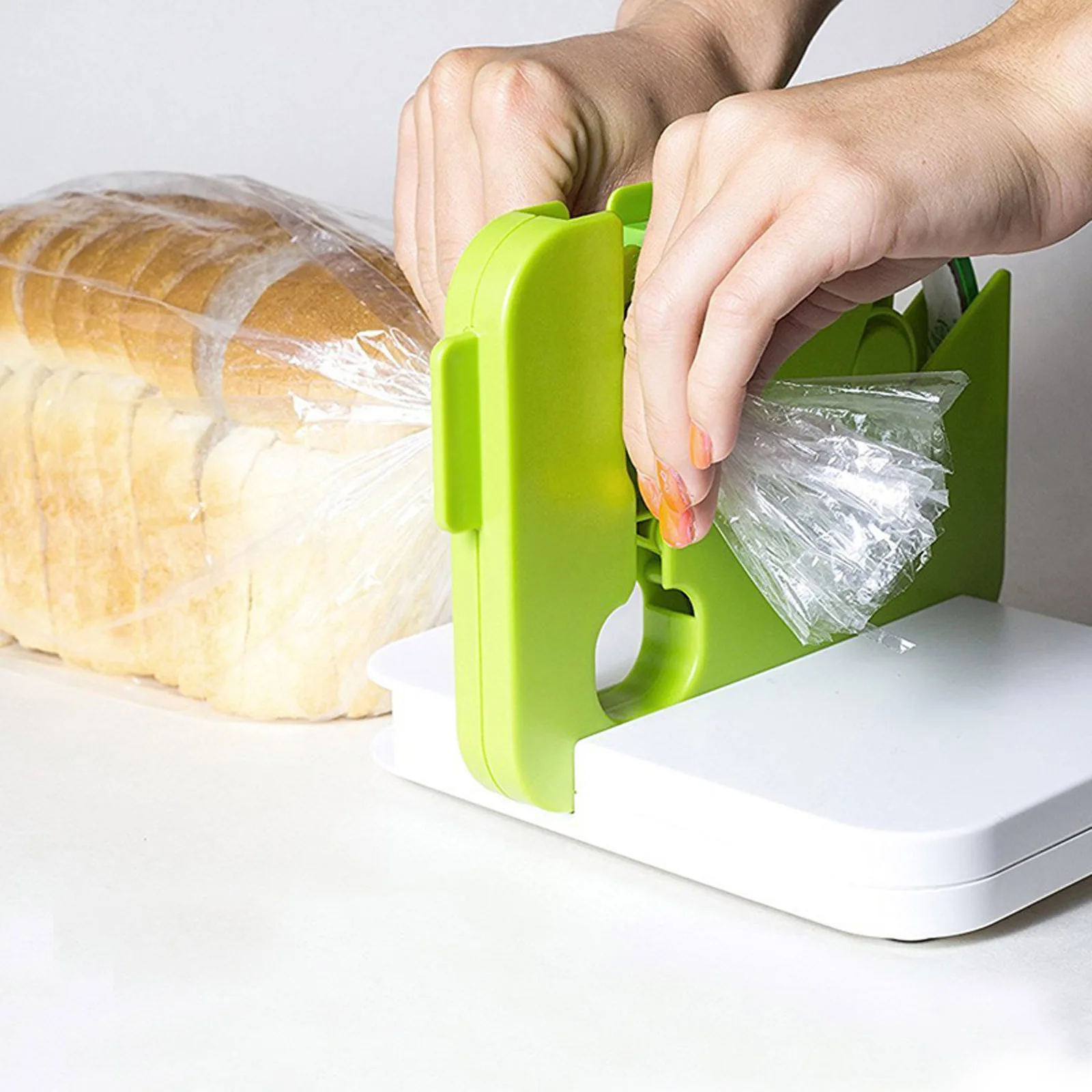 

Kitchen Sealing Machine Bag Sealer With 10 Tapes Household Sealing Clip Food Preservation Bag Tie Tool For Plastic Bags Package