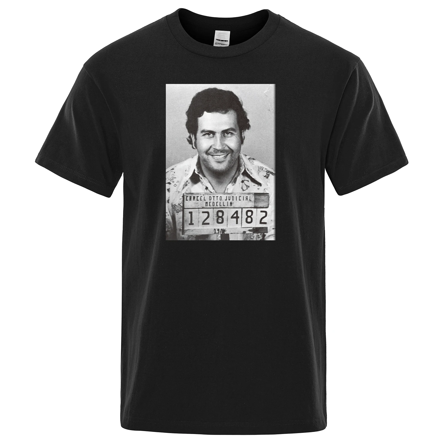 

Pablo Escobar Male T-Shirt Colombian Drug Lord Men Tshirts High Quality Cotton T Shirt Funny Streetwear Top Man Tee Shirt