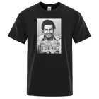 Pablo Escobar Мужская футболка колумбийский наркобарона для мужчин T рубашки для мальчиков высокого качества, хлопковая Футболка забавные уличная Топ мужские футболки