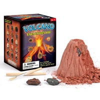 children dig toys volcano eruption stone ore dig diy puzzle archaeological volcano model toys birthday gift