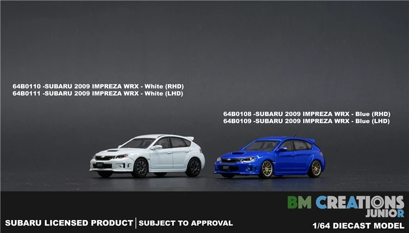 Модель автомобиля под давлением BM Creations 1:64 Subaru 2009 Impreza WRX|Наземный транспорт| |