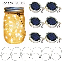 36 pack solar mason jar lid insert 20 leds mason jar solar light for glass mason garden ourdoor decor