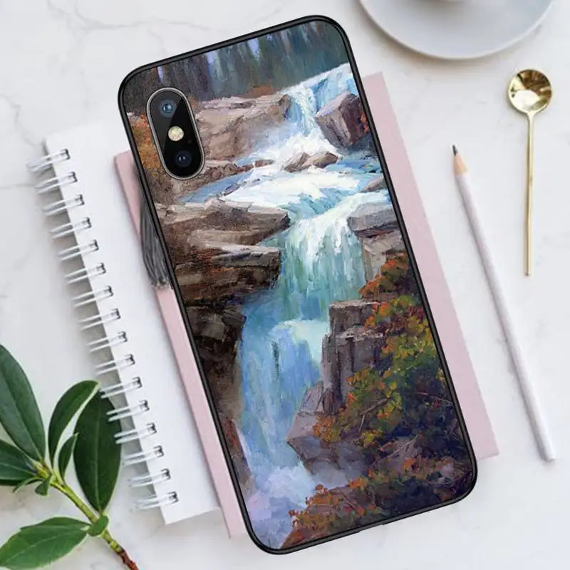 

painting flower Phone Case for iPhone 11 12 mini pro XS MAX 8 7 6 6S Plus X 5S SE 2020 XR