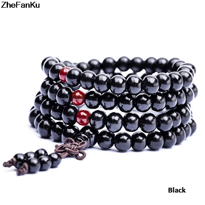 6 мм натуральный буддийские Бусы из сандалового дерева Будда медитации 108