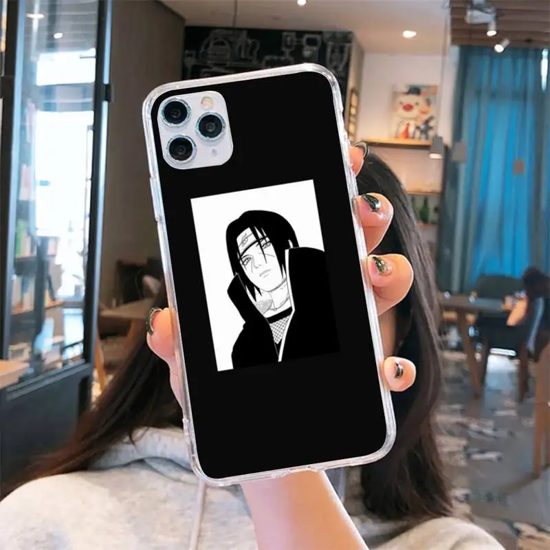 

Naruto Aesthetics anime Akatsuki Phone Case Transparent for iPhone 6 7 8 11 12 s mini pro X XS XR MAX Plus