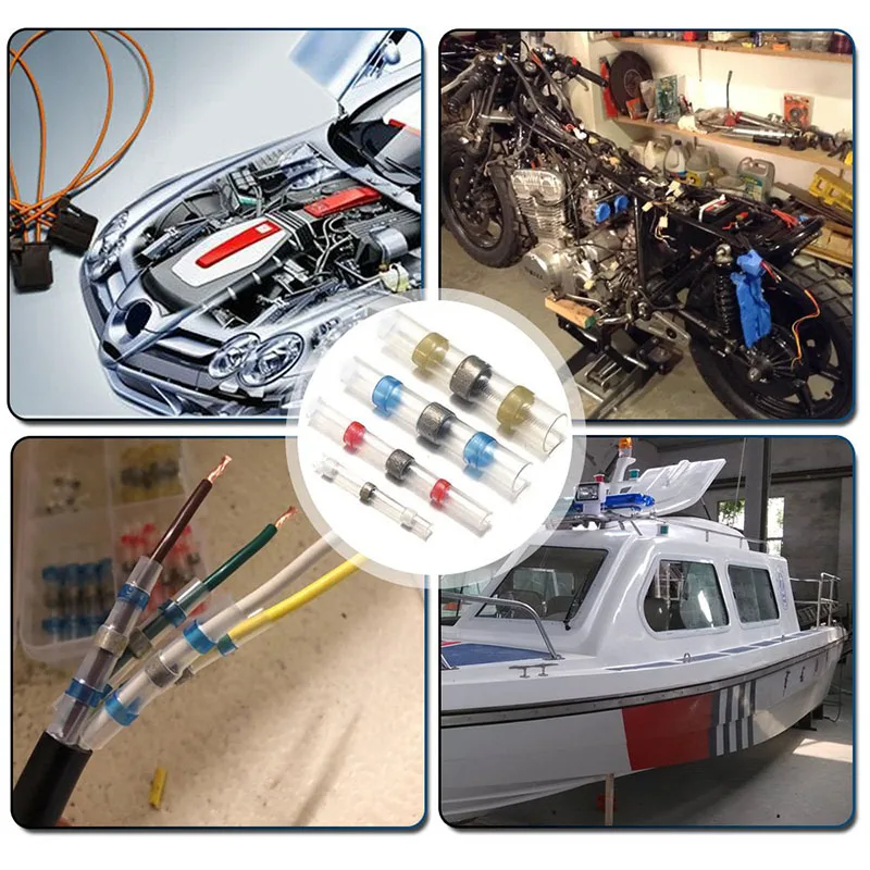 200 шт. термоусадочные трубки для кабеля 22 10AWG|Терминалы| |