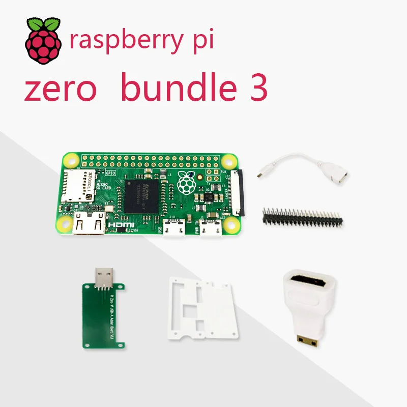 Одноъядерный процессор Raspberry Pi Zero DEV Kit 1 ГГц 512 МБ ОЗУ в комплект входит мини-Кабель