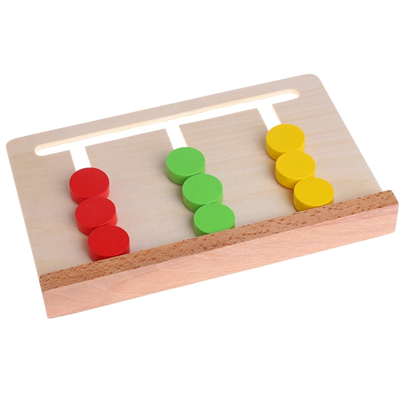 Деревянные Монтессори Sensorial материал Сортировка цвета игра обучающая игрушка